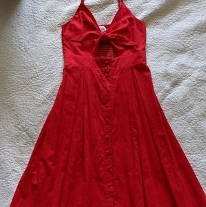 Red linen sundress ❤️